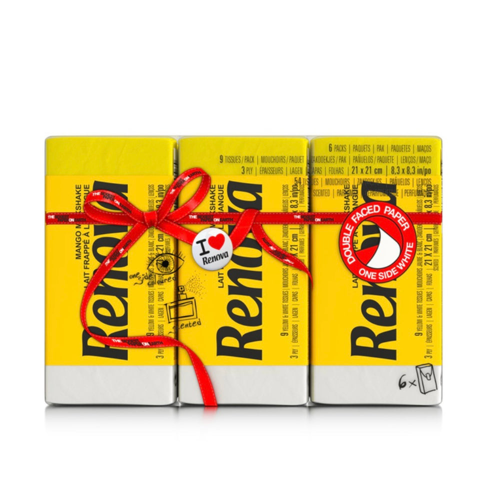 Yellow Manga Milkshake Scented Pocket Tissues