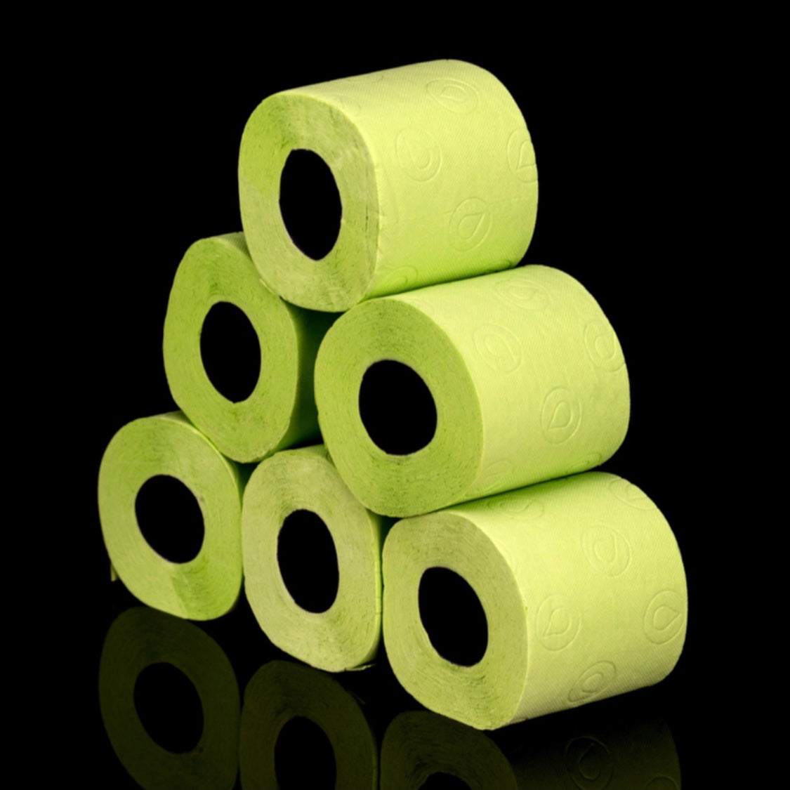 Double Faced Green Toilet Paper