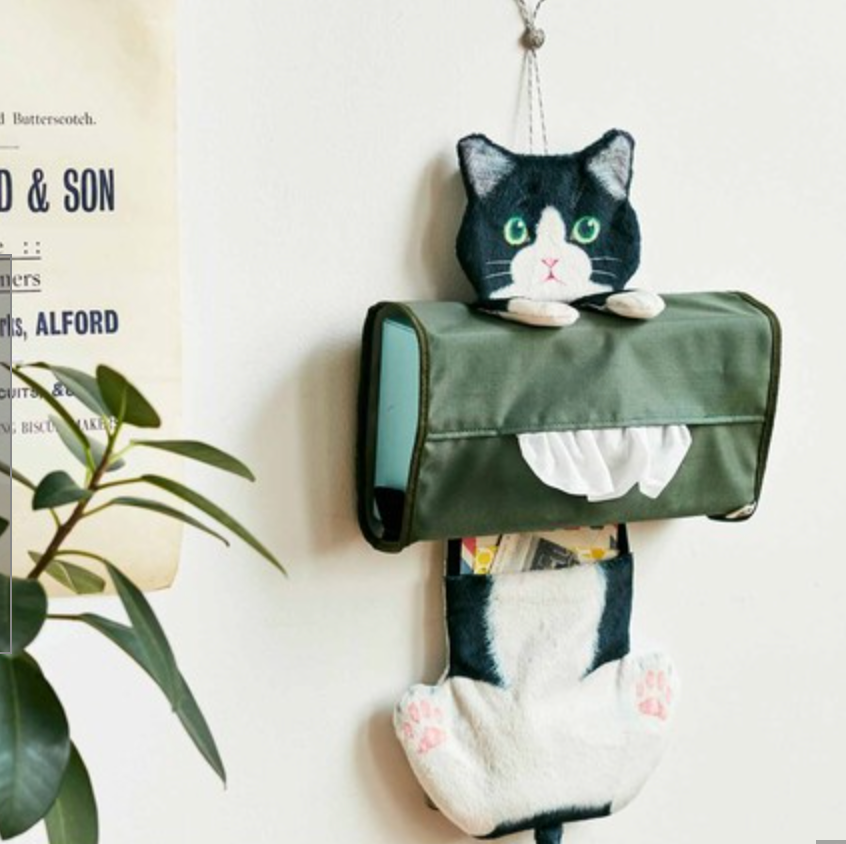 Cat Tissue Box Holder for Car Seat